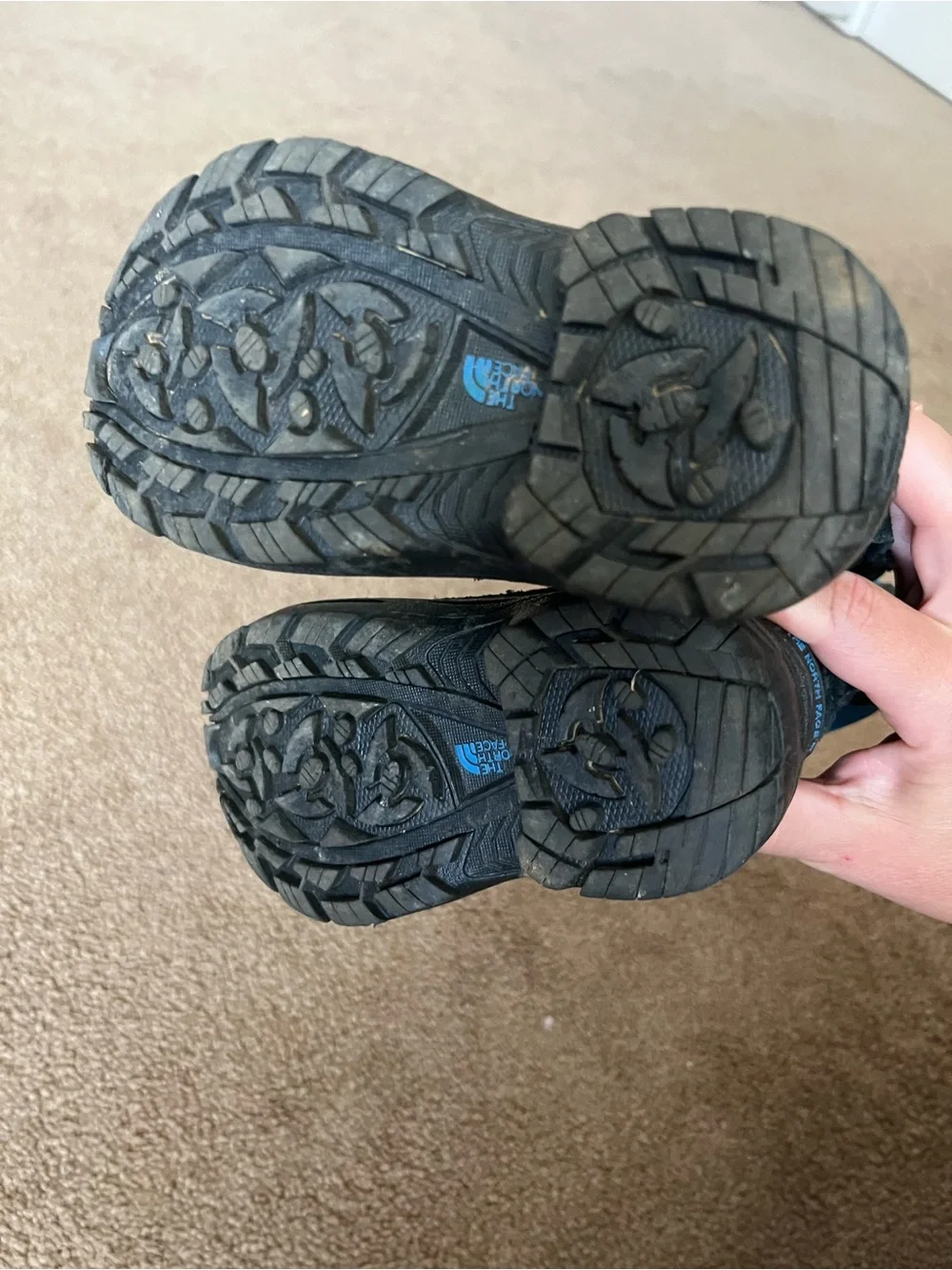 The North Face Kids Black and Blue Snow Boots